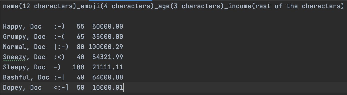 & remember that printing out on the console is different from writing