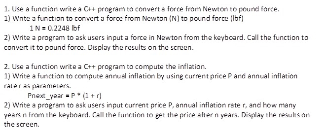  Having a problem with writing both codes 1. Use a function