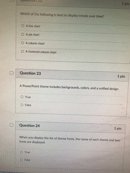 arrow pointer O reel pointer D Question 14 1 pts When you