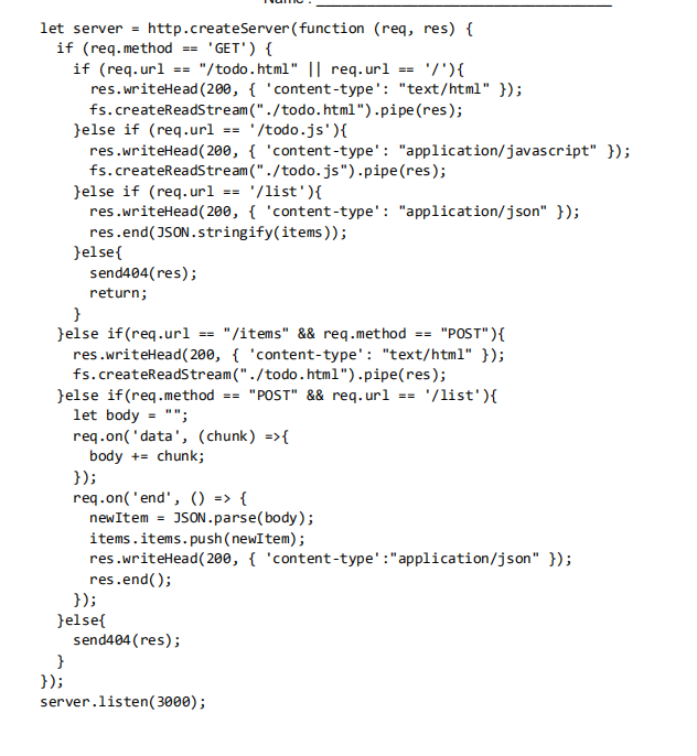 server so the list of items may be updated. If successful, the