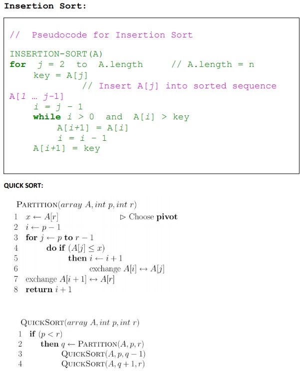In this problem you will be comparing the running time of merge