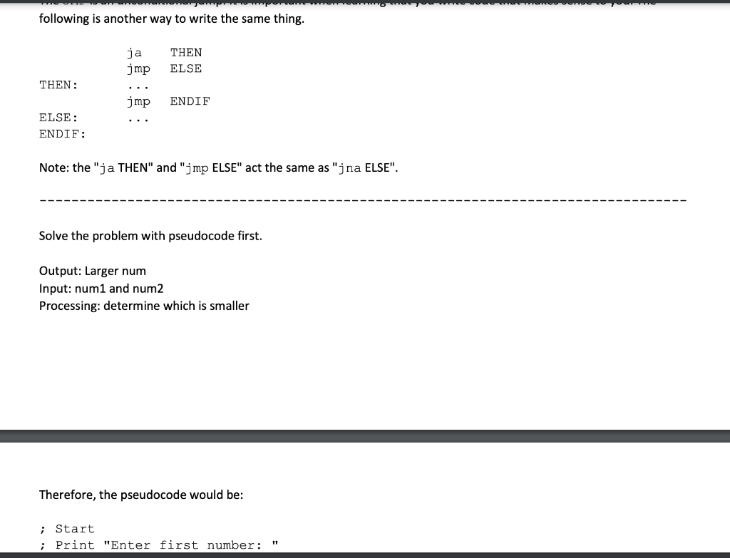 10 Smaller = 10 Discussion: To read a number from the keyboard