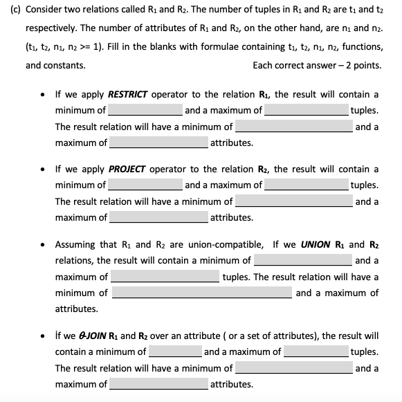 pls i have limited time! (c) Consider two relations called Ri and