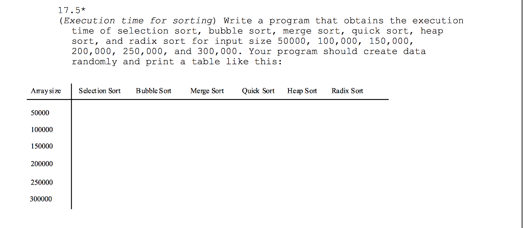 Please use PYTHON 3.6 Write a program that obtains the execution time