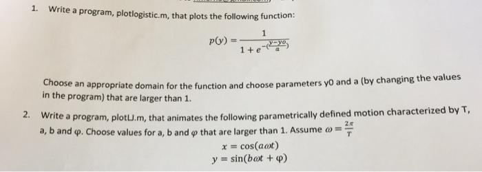 Use MATLAB programming software the answer the following questions Write a program,