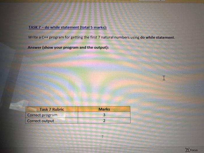the program output for both TRUE and FALSE cases. You must use