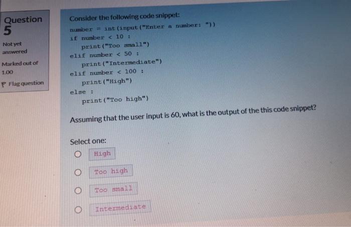 the user entered a valid marital status? Select one: o Or marital