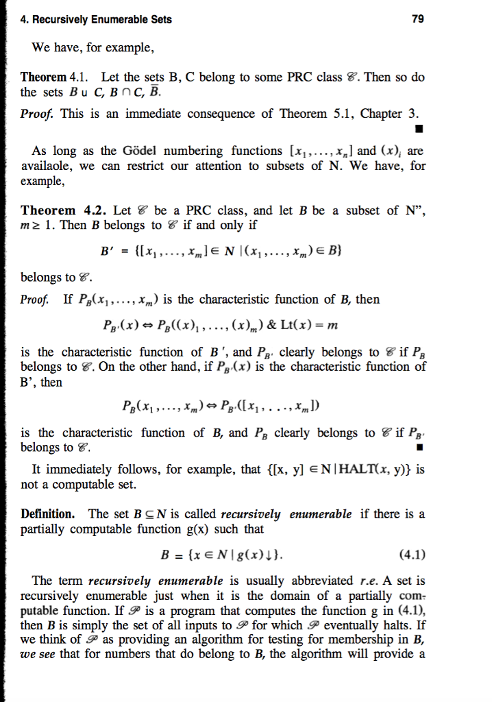 B tfon) In E NY, where f is a strictly increasing computable