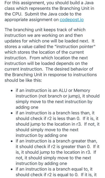  For this assignment, you should build a Java class which represents