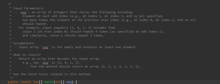  quick, in java please thank you Input Parameters: Cena : an