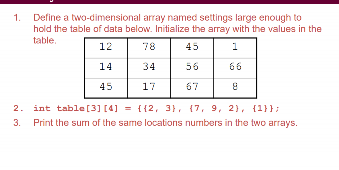 REFFERING SAME TABLE APPLY FUNCTION TO DO FLOWING TASK: 1) INITIALIZE TABLE