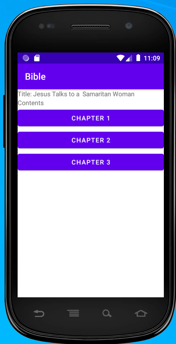the latest activity that you made (with full chapter button). When you