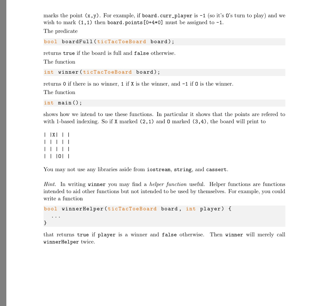 tac toe game that's 4X4. I HAVE MY CODE PROVIDED BELOW. THANKS!