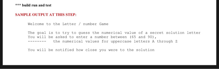 and show of the executed code. Here are the instructions: Here is