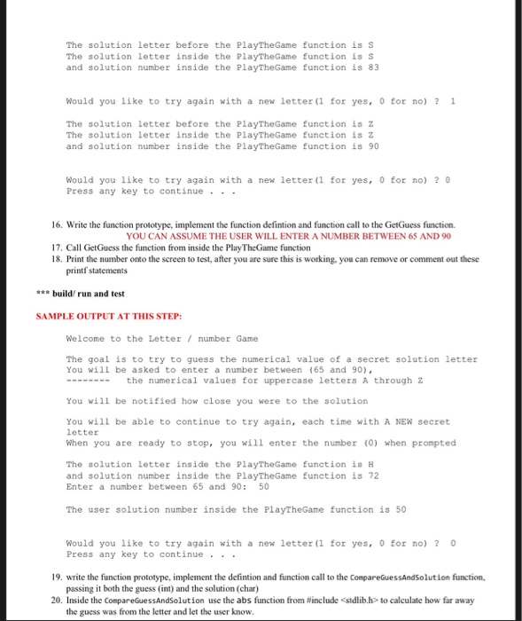the code(skeleton code without the functions integrated from instructions) I will give