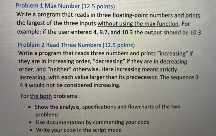 For python code, also add # and comments to the code as