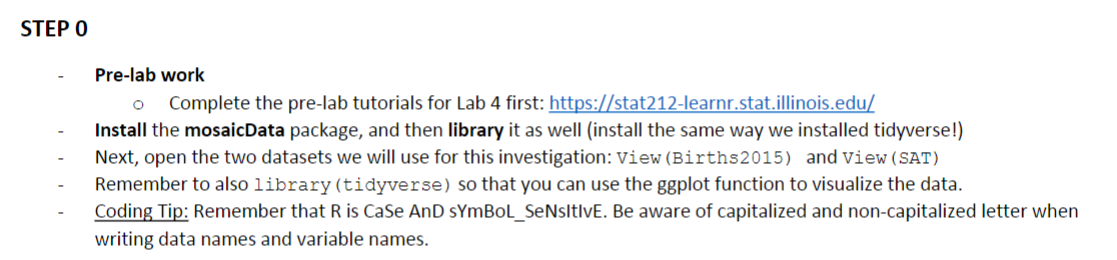  Please use RStudio, any other programming language will not be supported