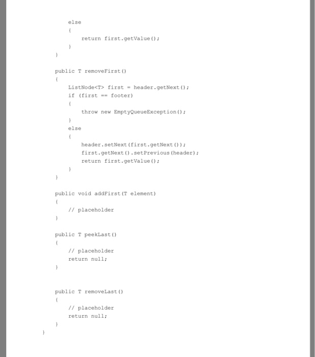 using a doubly-linked list (not to be confused with DoubleLinkedList, the singly-linked