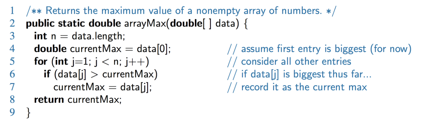 The following is a pseudocode implementation of the algorithm for finding the