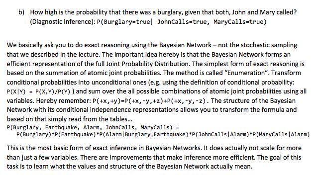 use the idea that the Bayesian Network is an efficient representation of