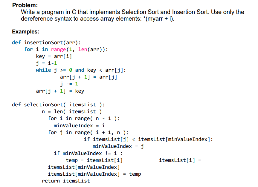  Please DOCUMENT code to help understand what it is doing Problem: