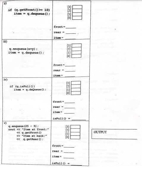 2 untuk menjawab soalan berikut.] void main() 5 Queue gi X-10: Y