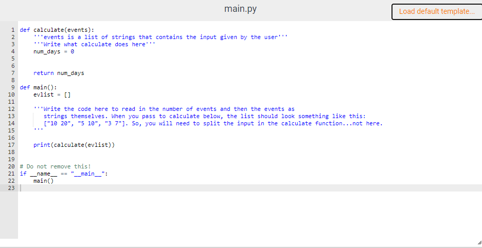 the code below, because the program will test for the whole code
