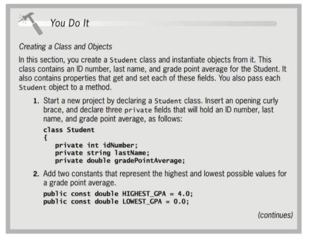  Program must be written in C# You Do It Creating a