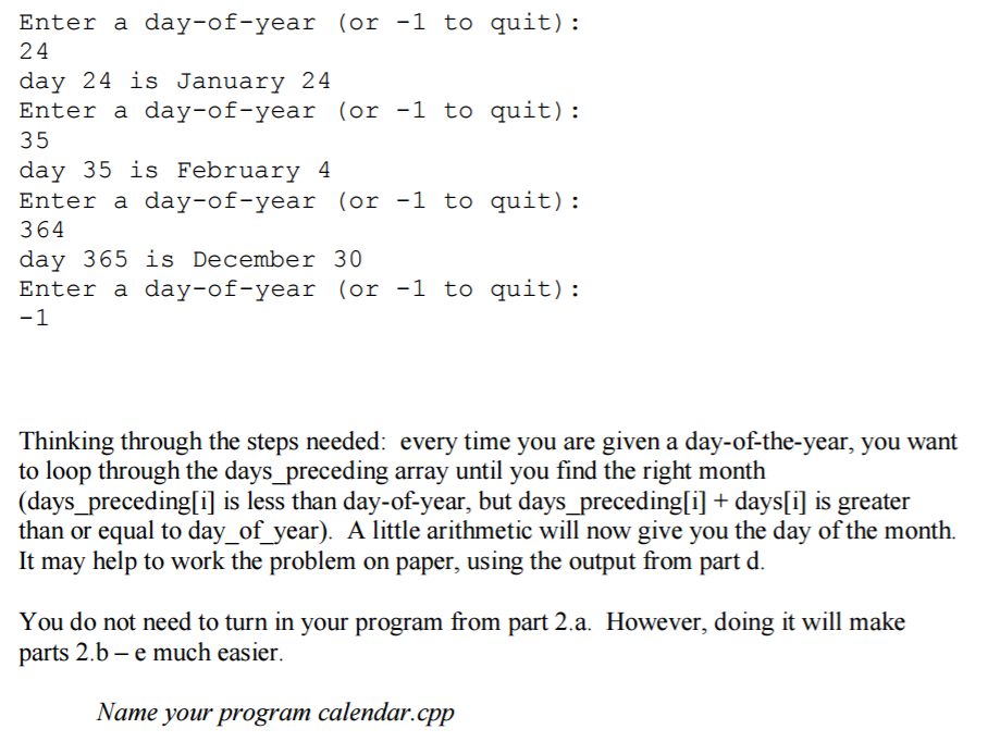 lab 2.a. Write a program which declares an array of 12 doubles