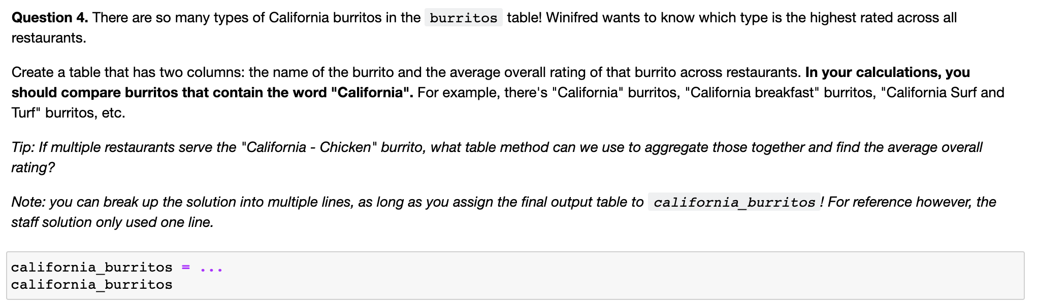 Please help with Question 4 Question 4. There are so many types