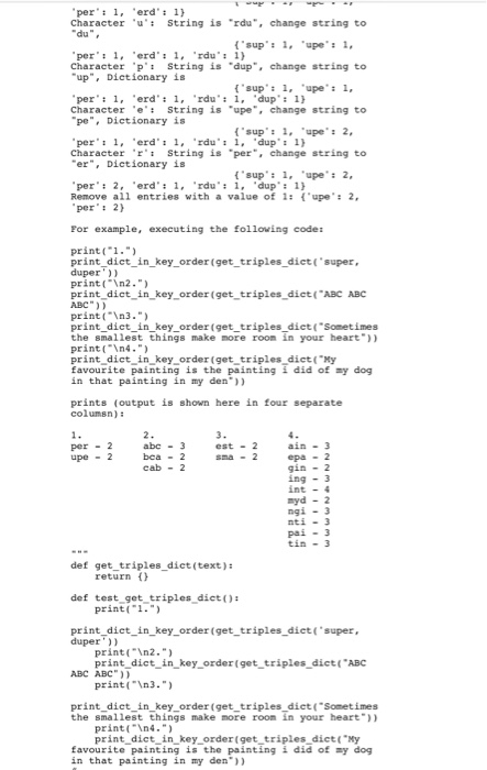 and usually code doesnt work and also what output should be is