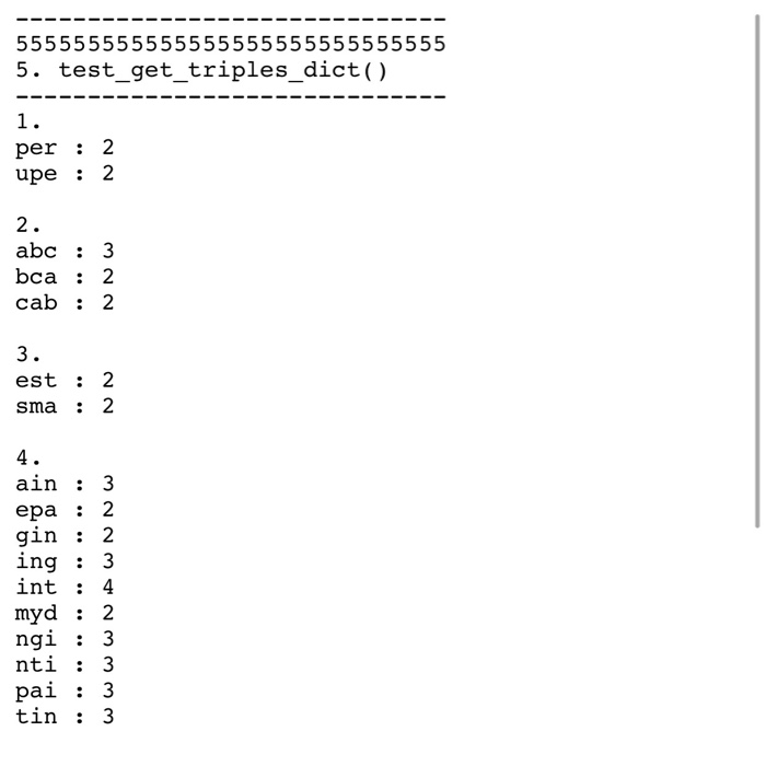 provided below # get-triples-dict() Define the get_triples_dict function which is passed a