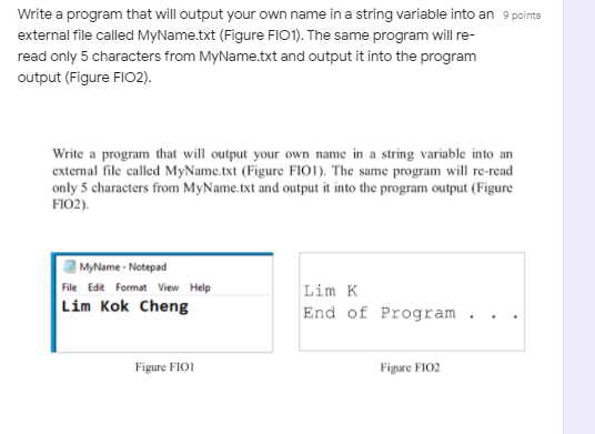 c++ language Write a program that will output your own name in