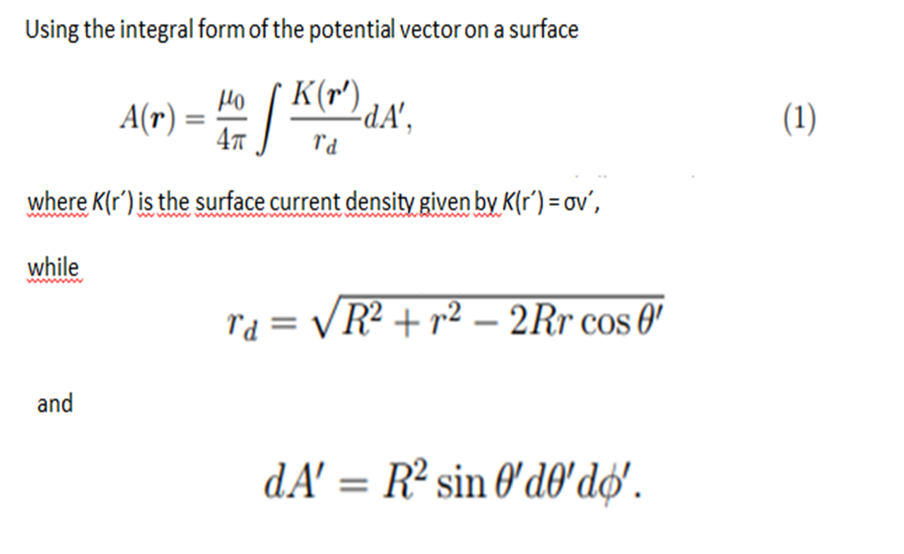 show the program. Magnetic ball. A spherical shell of radius R, carries