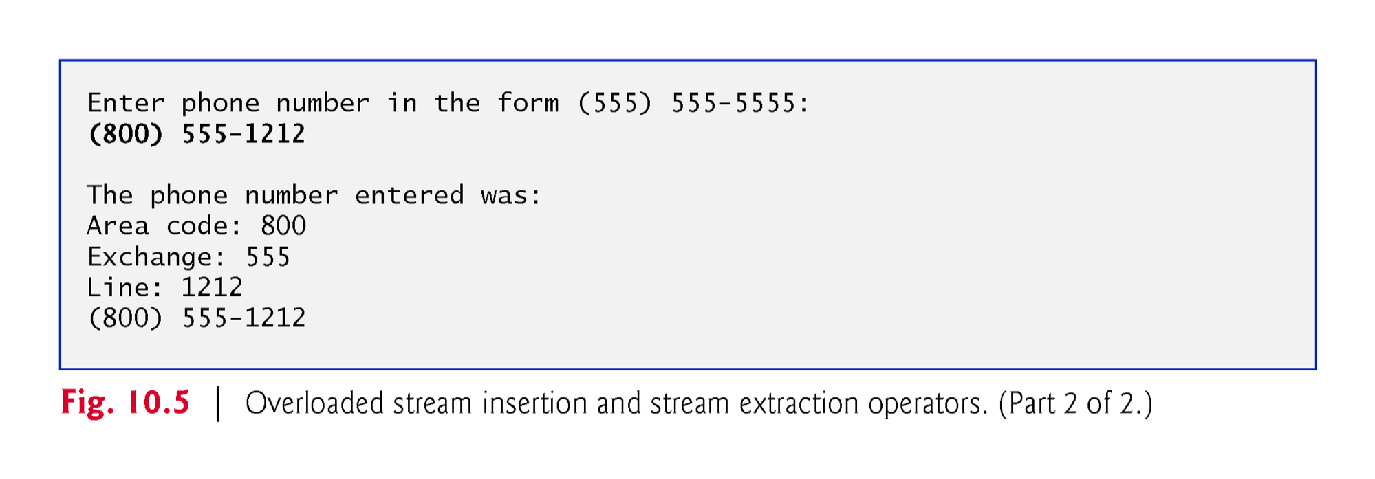class should include the following member data: private: char phone[15]; // holds