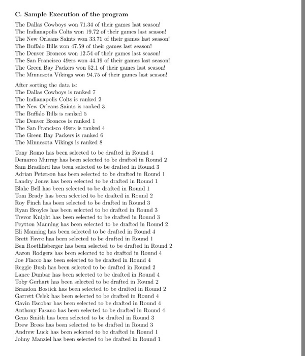 the first picture. The second and third picture show a sample execution