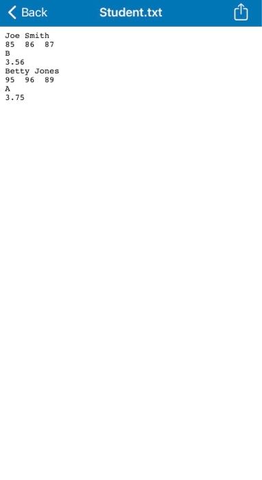 Read in file Carpet.txt and generate the following output to both screen