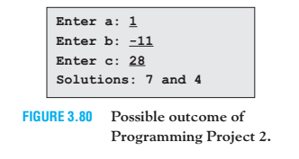 Write a program to determine the real roots of the quadratic equation