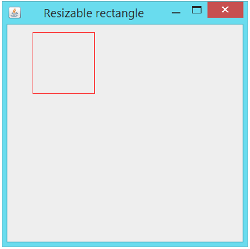In Java, create a GUI application that allows a user to move