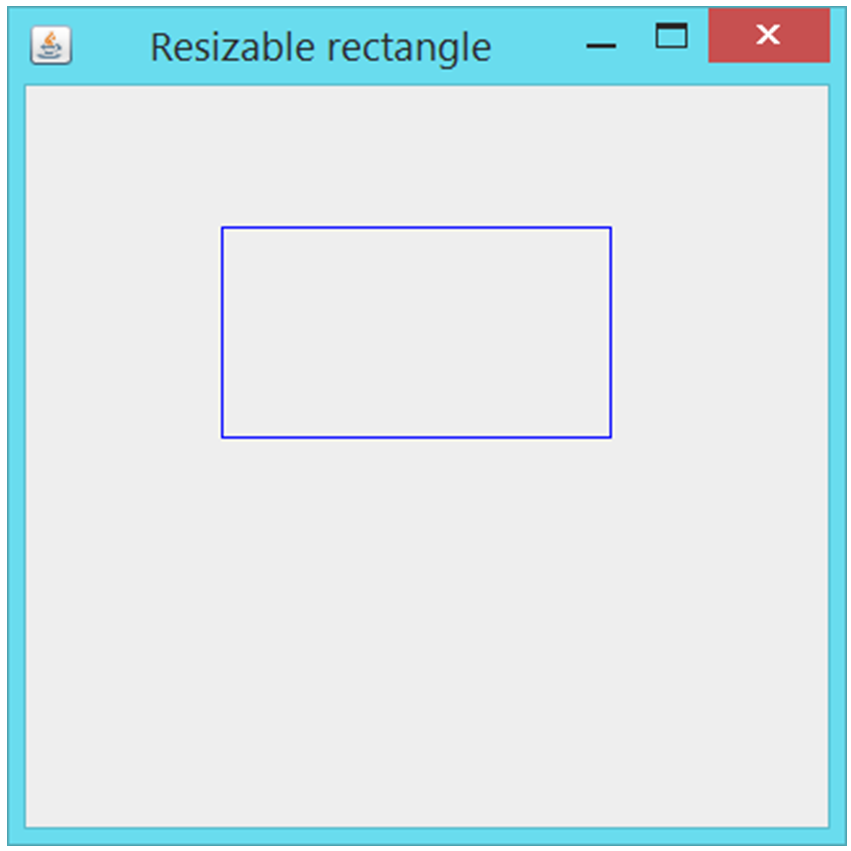 If the user drags the top or left side of the rectangle,