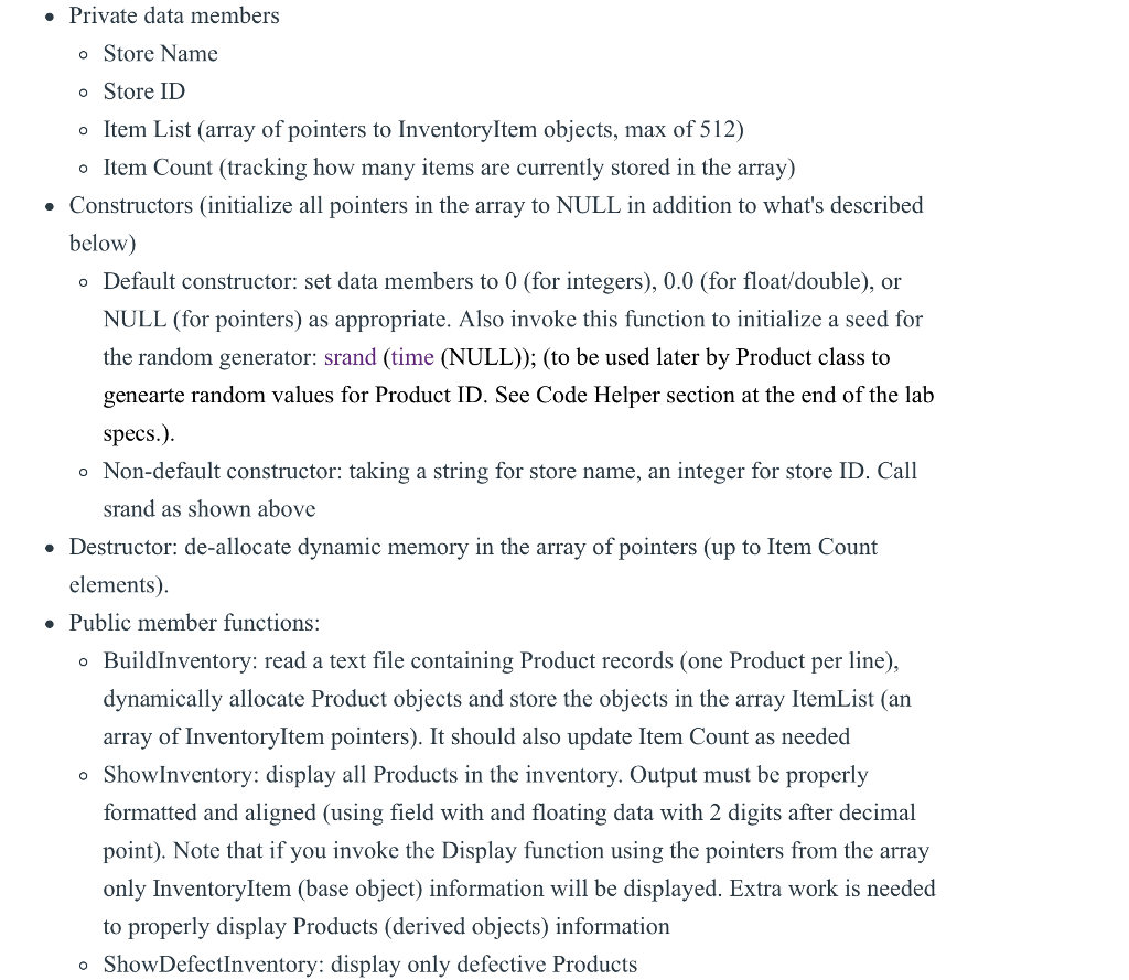 text file containing electronics products information and store them in an array