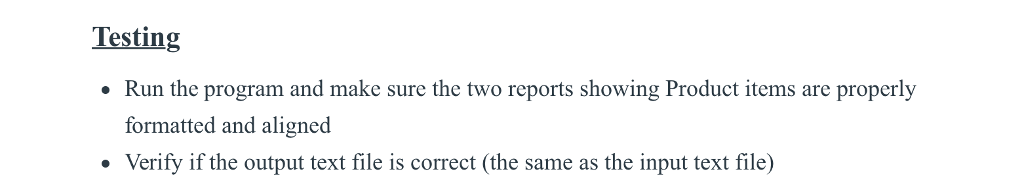 This programming assignment illustrates the following concepts Text file reading and writing