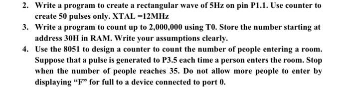  2. Write a program to create a rectangular wave of 5Hz