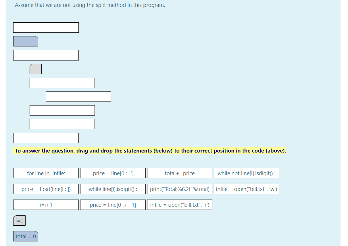 payed in a coffeeshop. The bill is stored in a file bill.txt