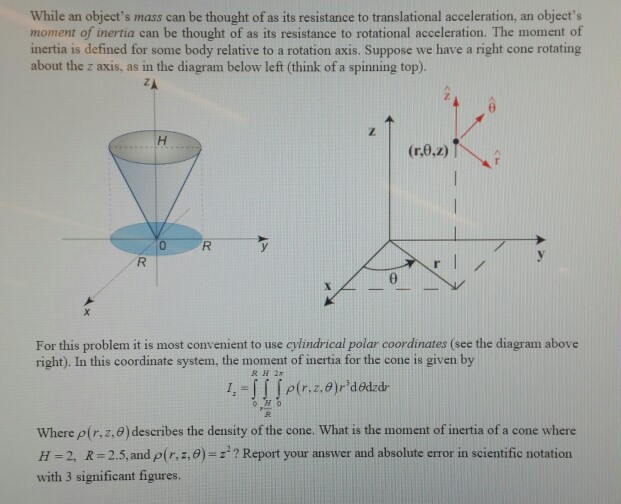 Use PYTHON to code the following: While an object's mass can be