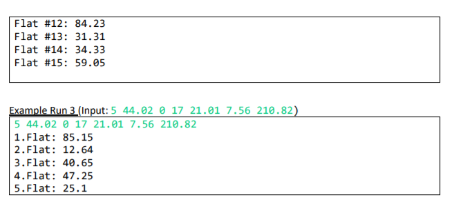 There are N flats in a building and apartment heating is the