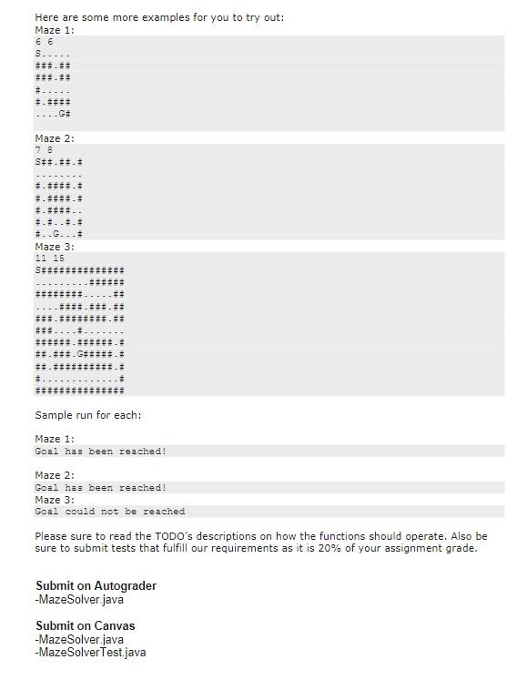 col /* TODO: setMaze - sets up the board This method will