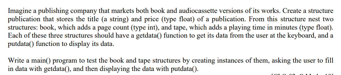 CODE must be in C++. program must be as per instructions in