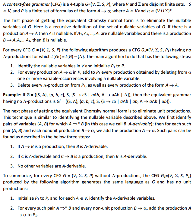 write a Java/C++/Python or other object-oriented program that reads a CFG and