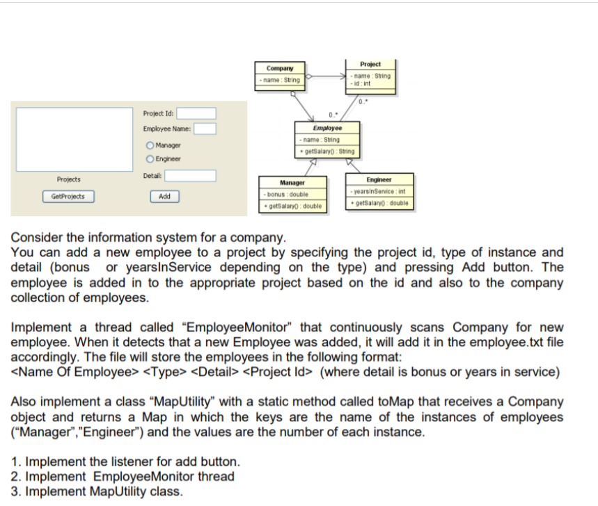  Company name String Project name: String - id:int 0. Project Id: